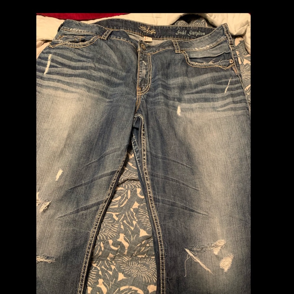 Silver Suki Jeans